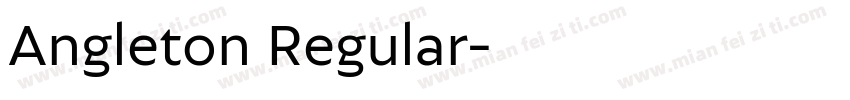 Angleton Regular字体转换